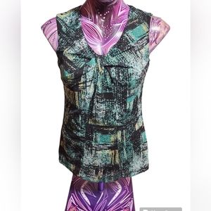 Small Green 212 Collection Sleeveless Blouse